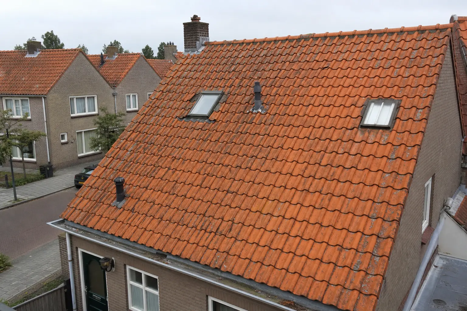 Situatie voor de werkzaamheden