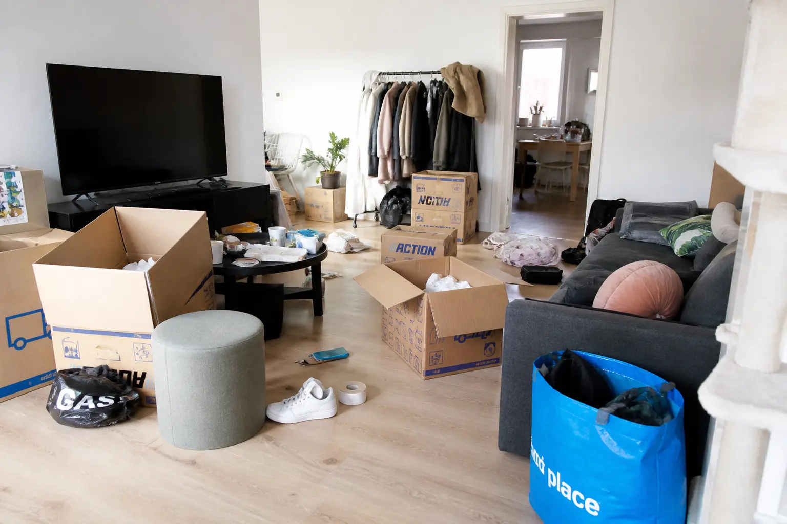 Situatie voor de werkzaamheden