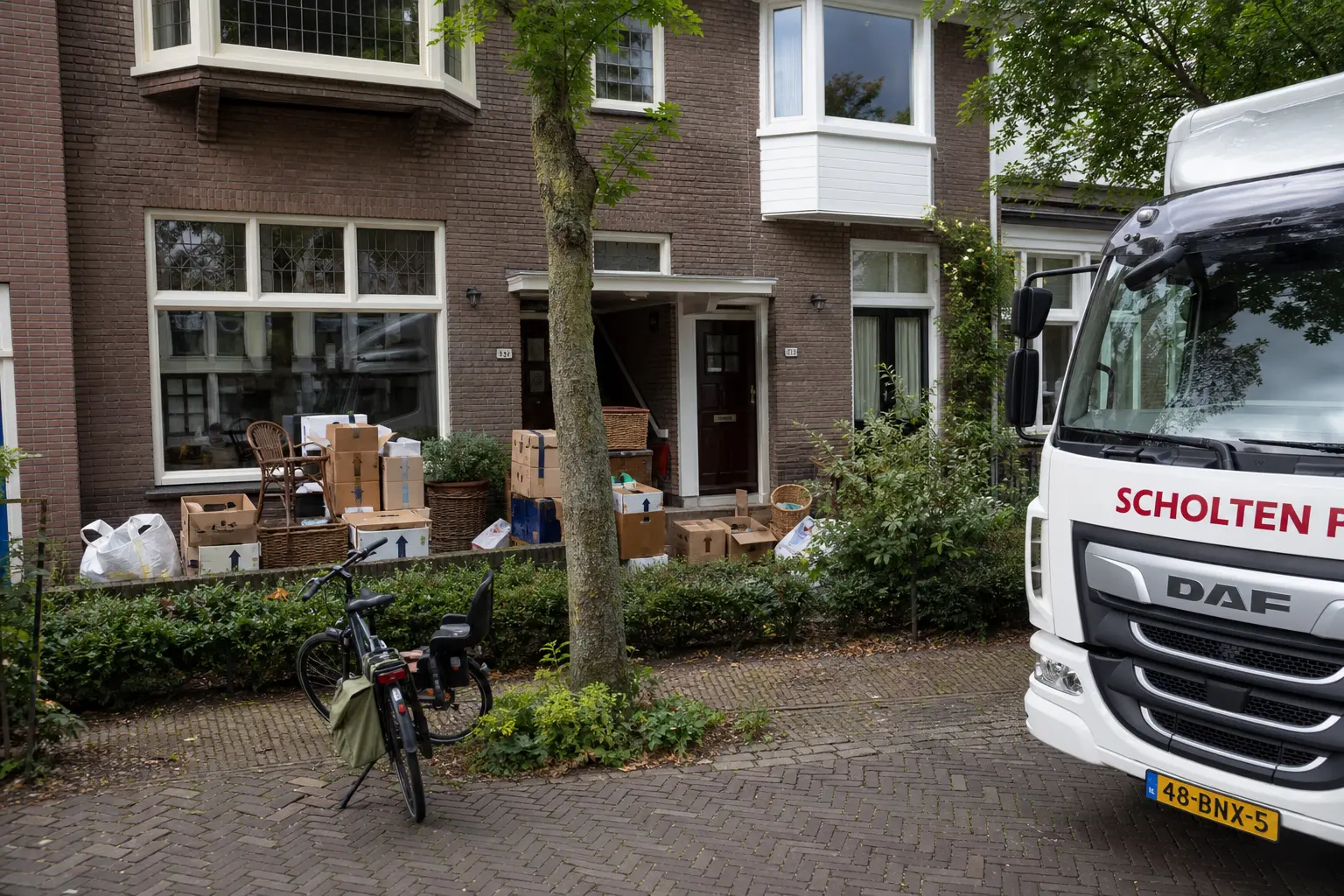 Situatie voor de werkzaamheden