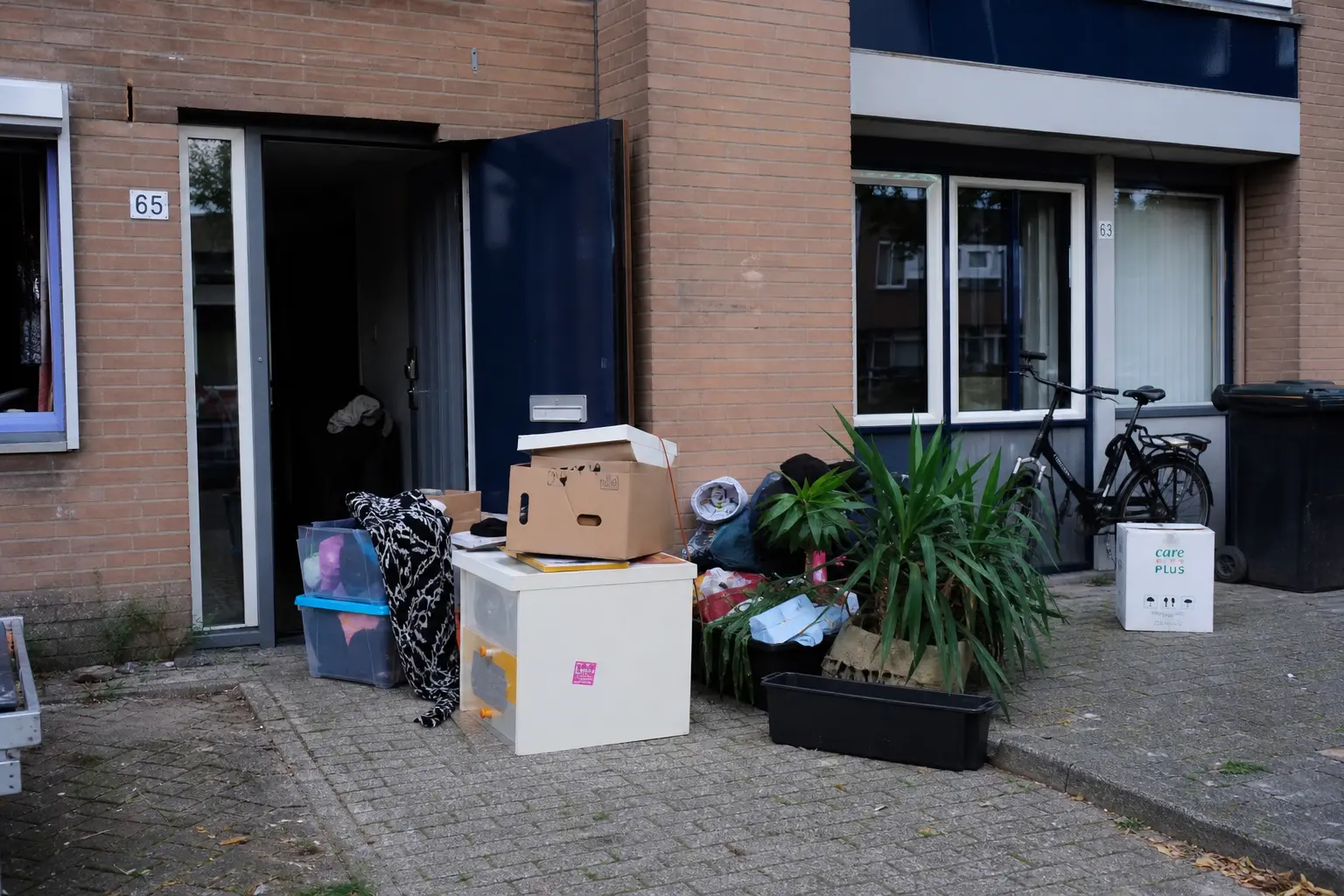 Situatie voor de werkzaamheden
