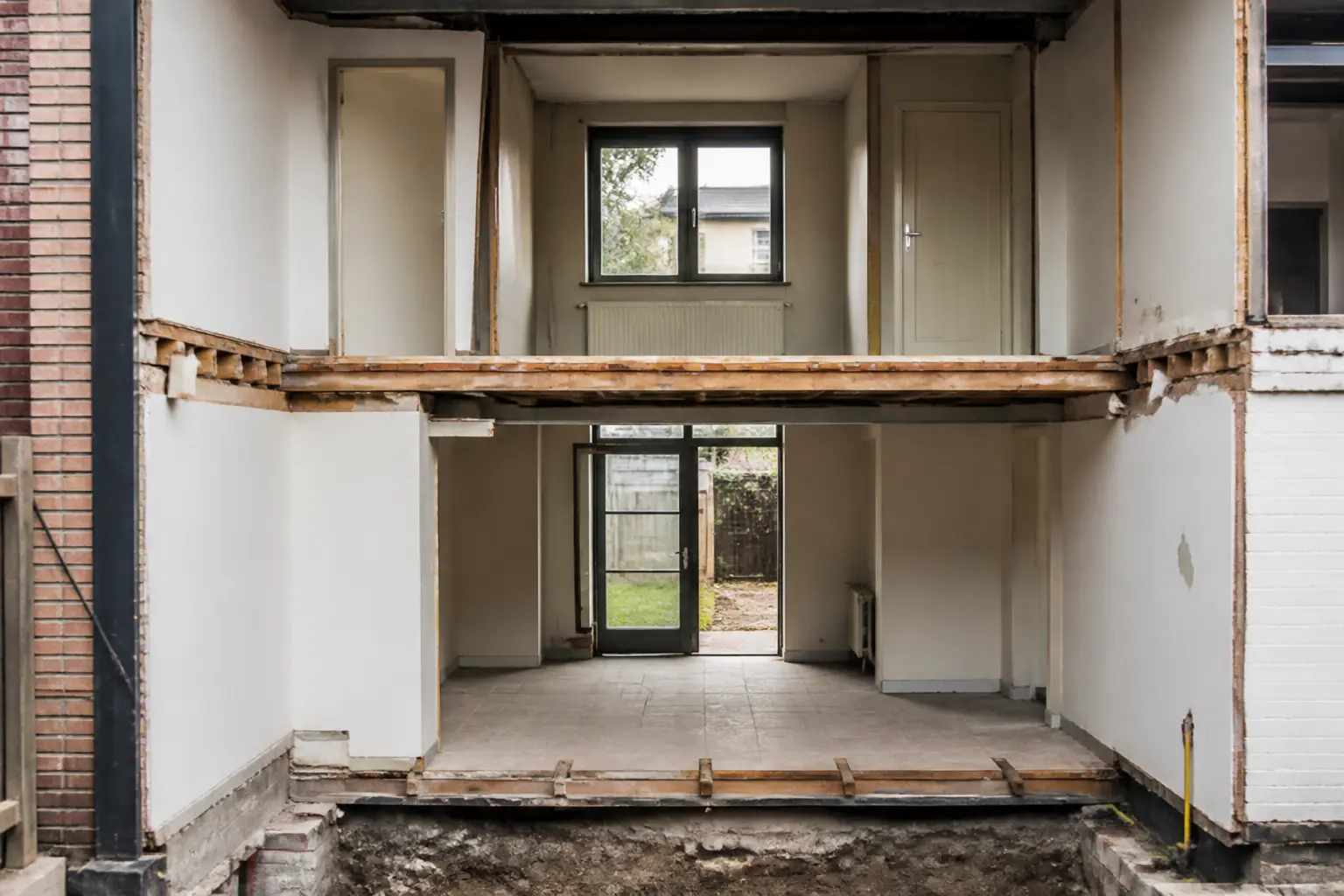 Situatie voor de werkzaamheden
