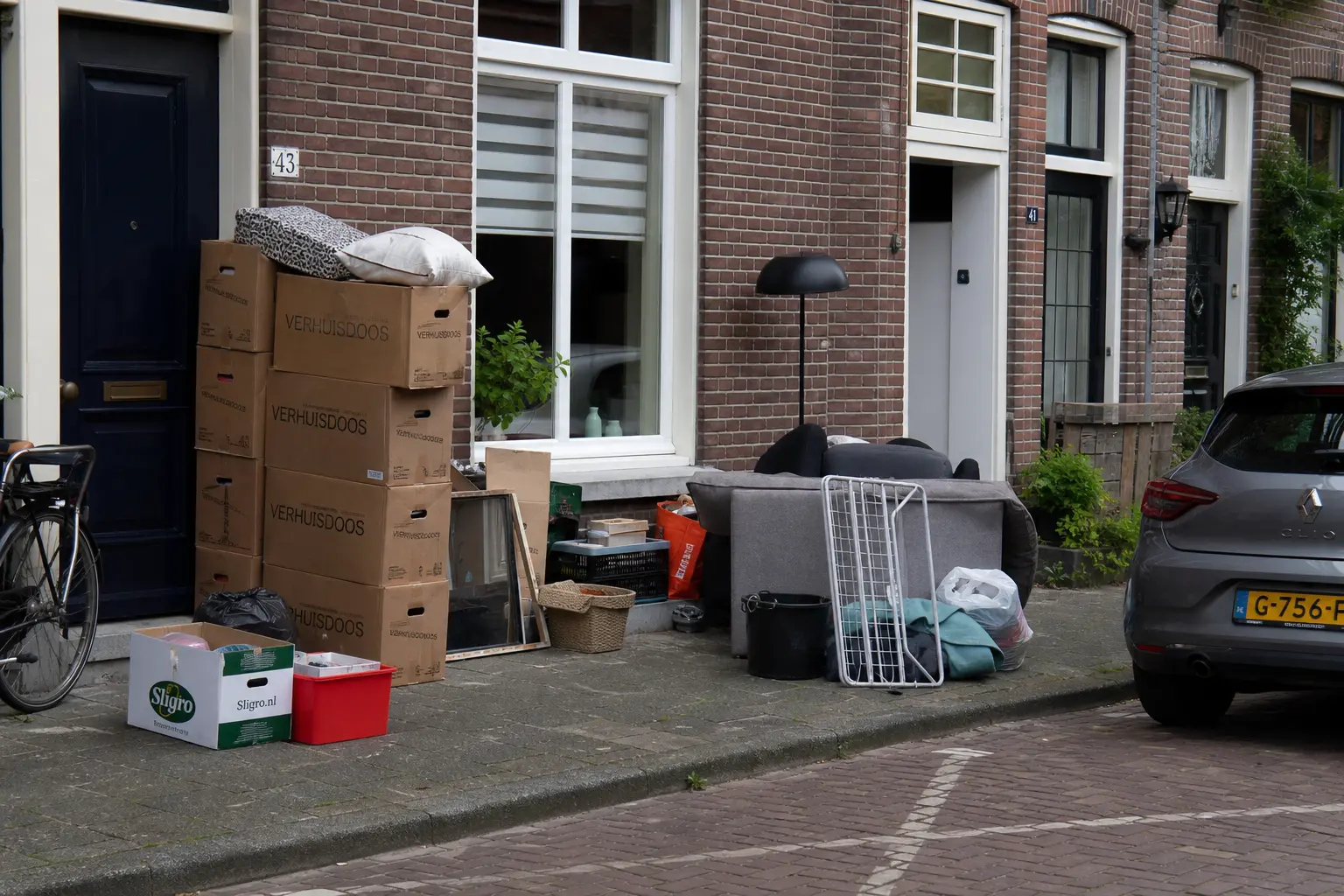 Situatie voor de werkzaamheden