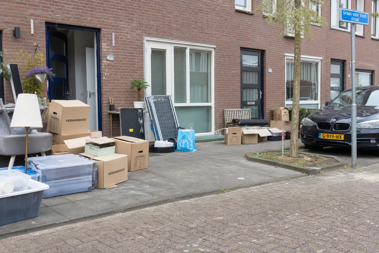 Situatie voor de werkzaamheden