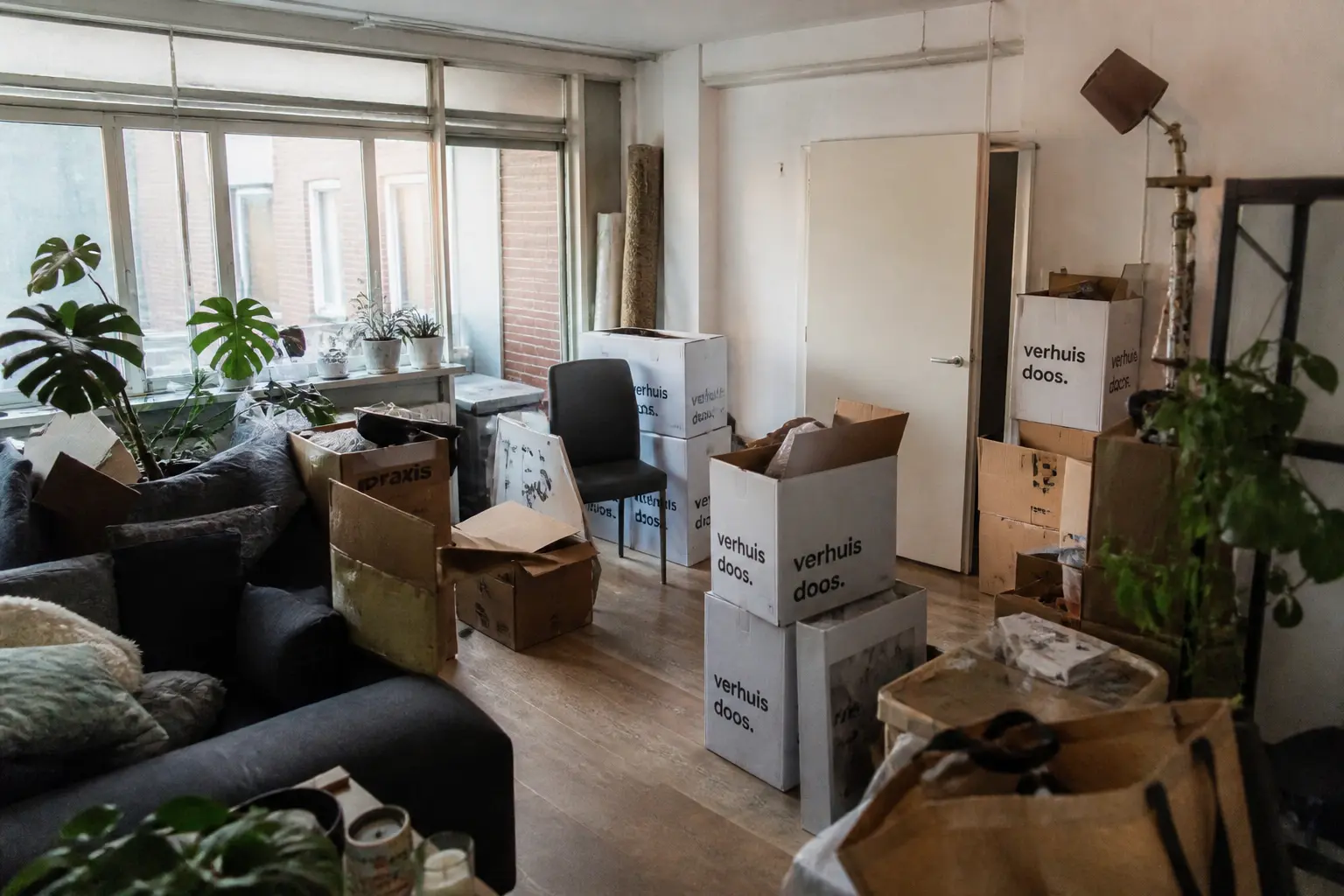 Situatie voor de werkzaamheden