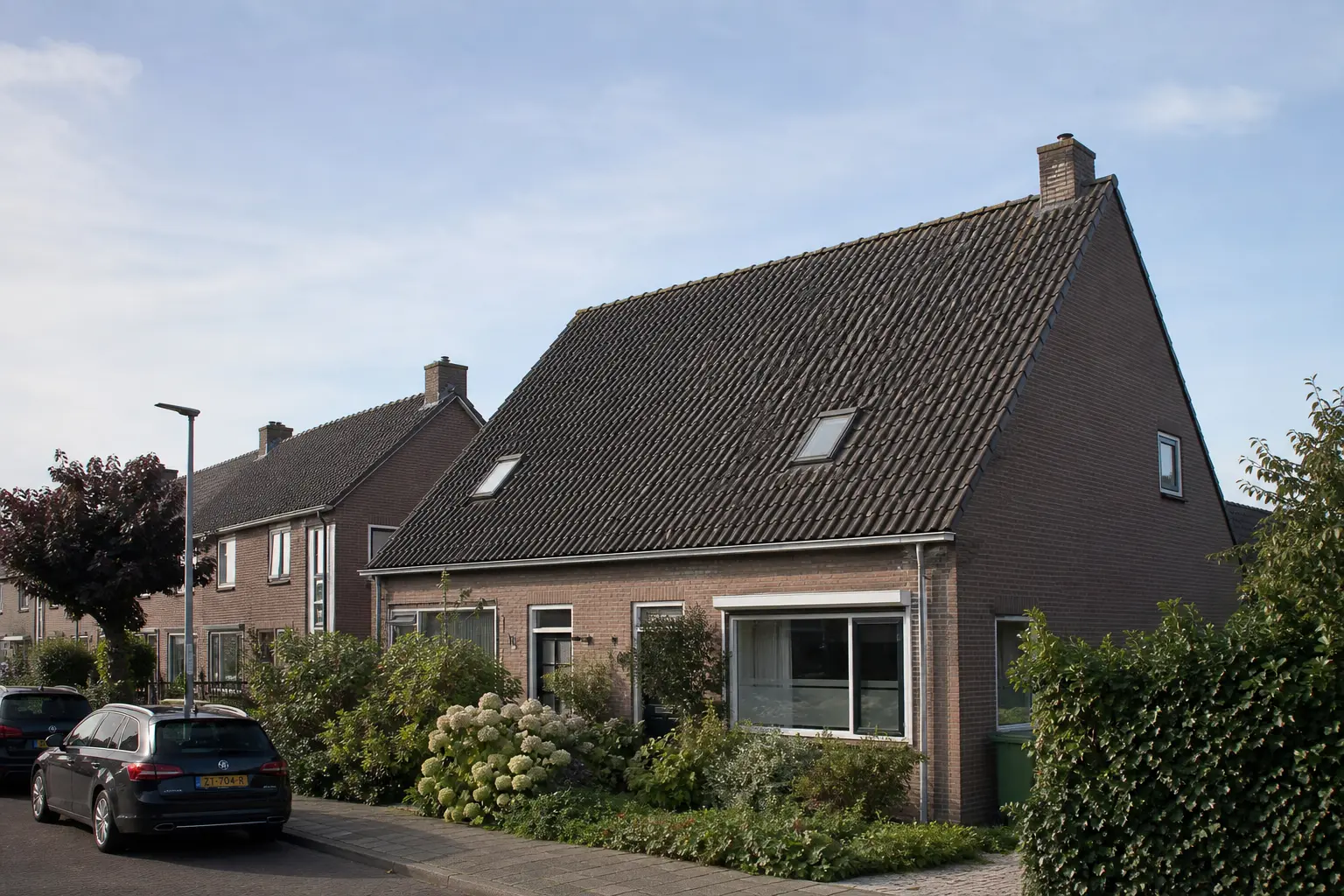 Situatie voor de werkzaamheden