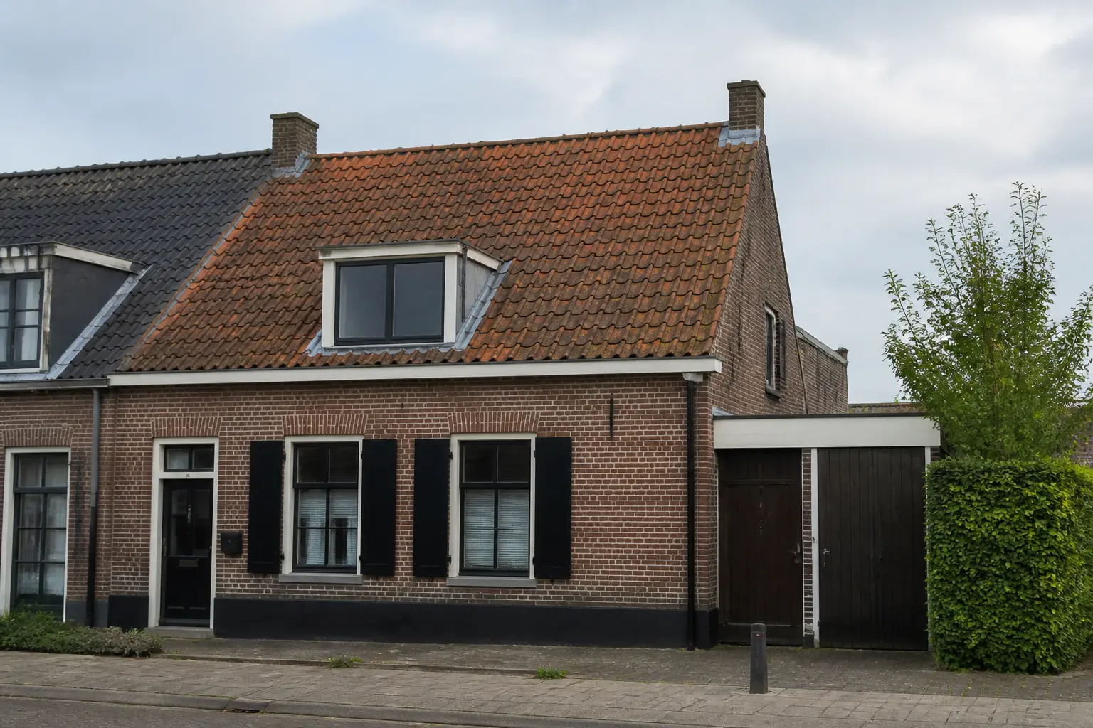 Situatie voor de werkzaamheden