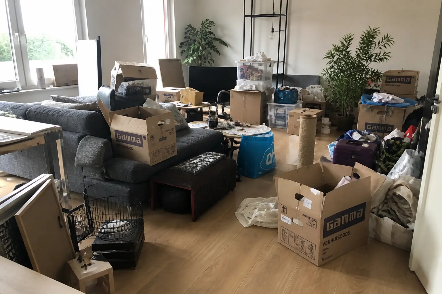 Situatie voor de werkzaamheden
