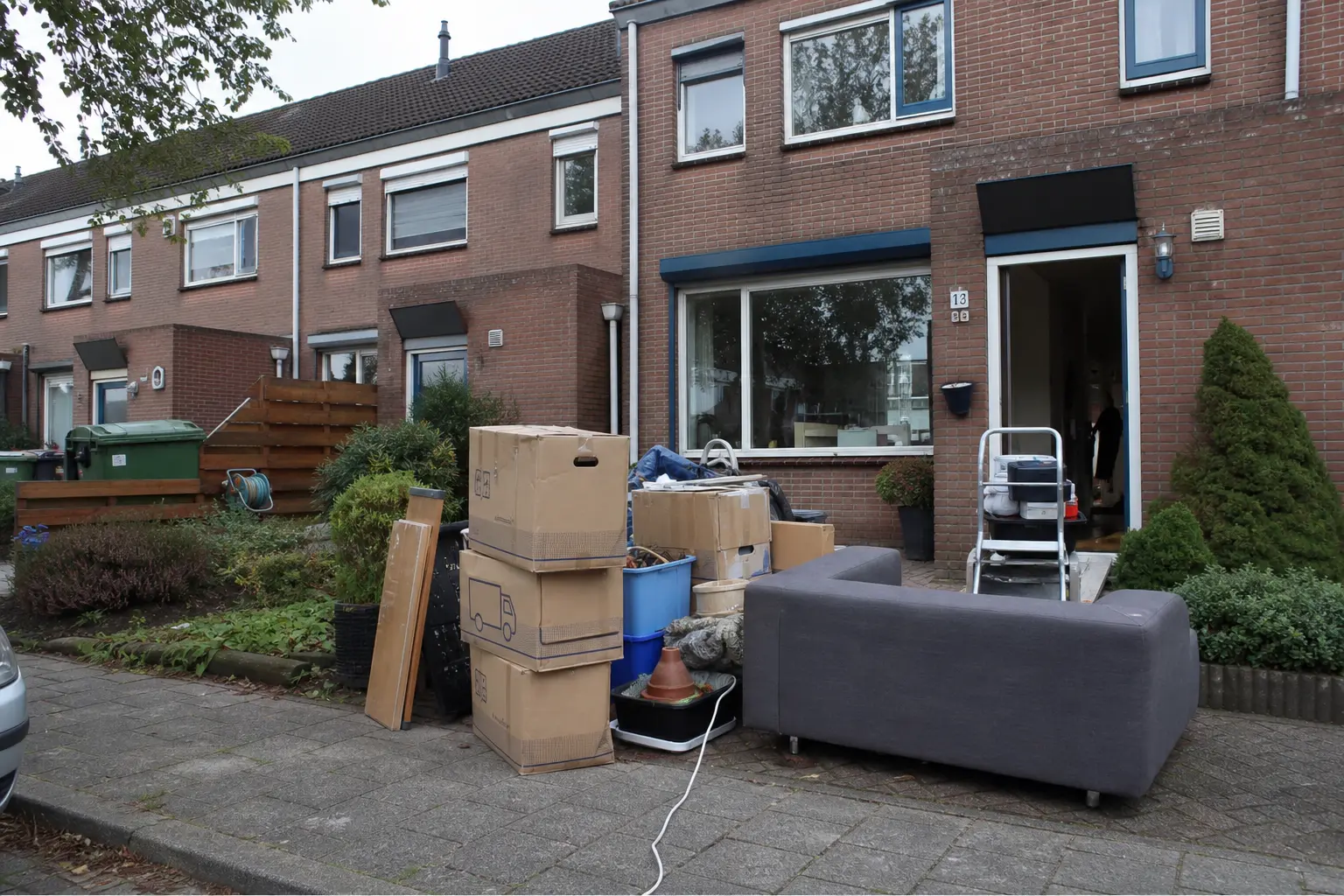 Situatie voor de werkzaamheden