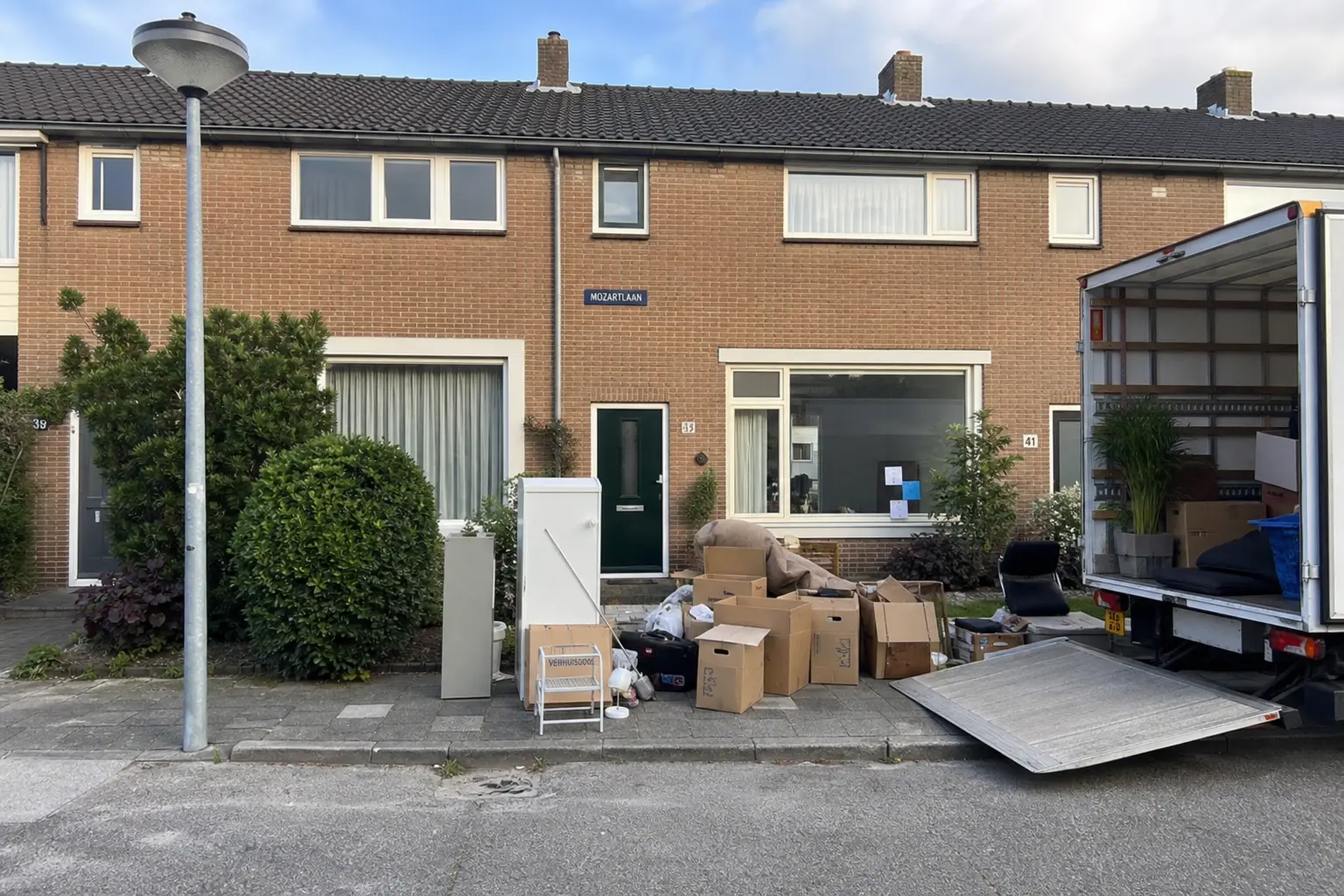 Situatie voor de werkzaamheden