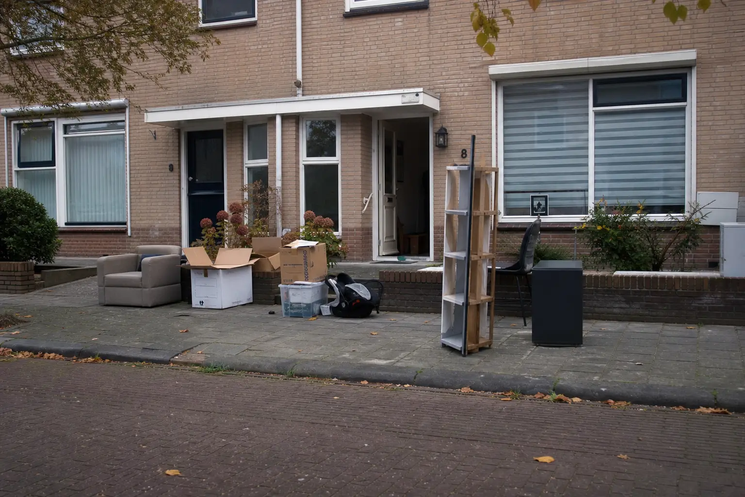 Situatie voor de werkzaamheden