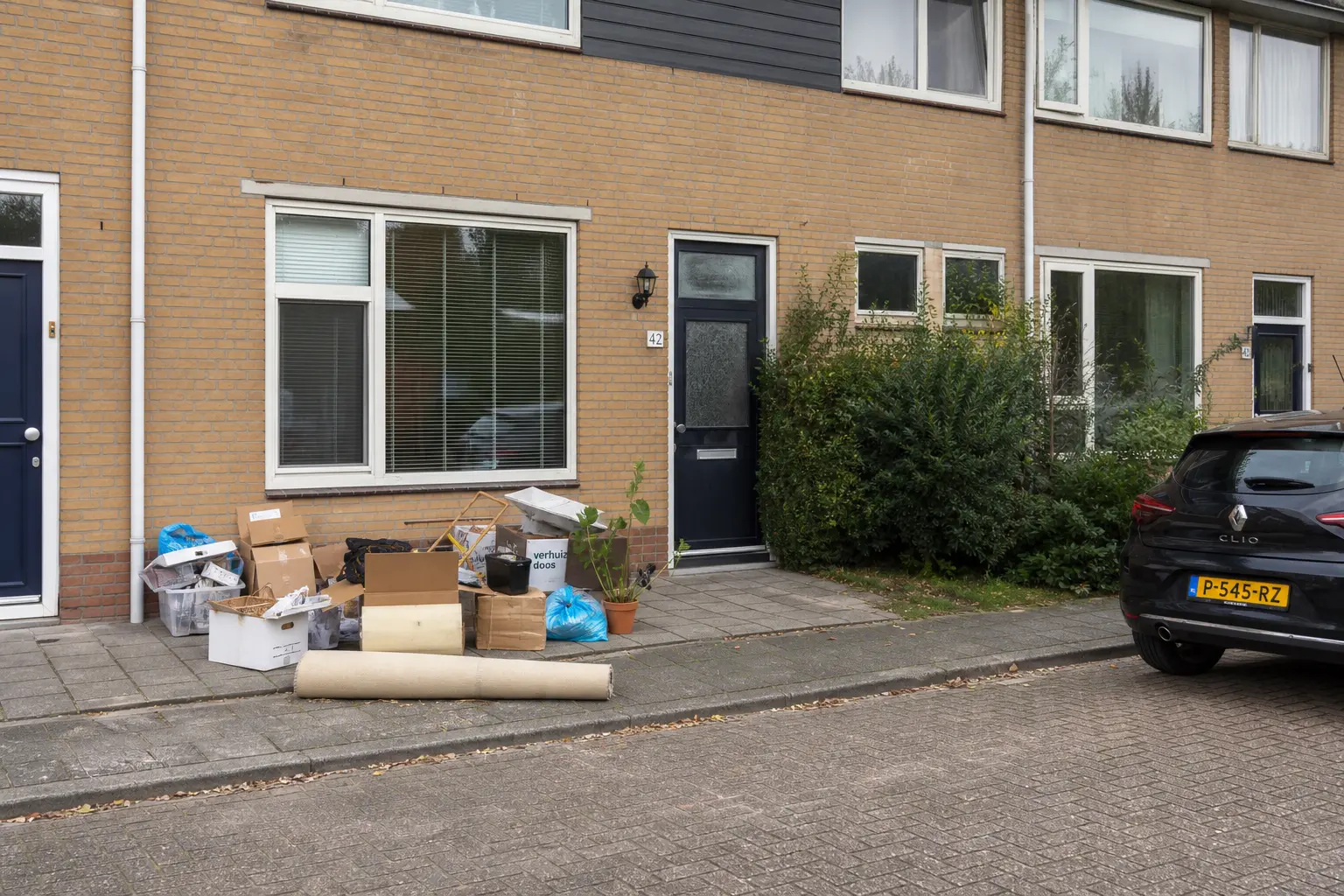 Situatie voor de werkzaamheden