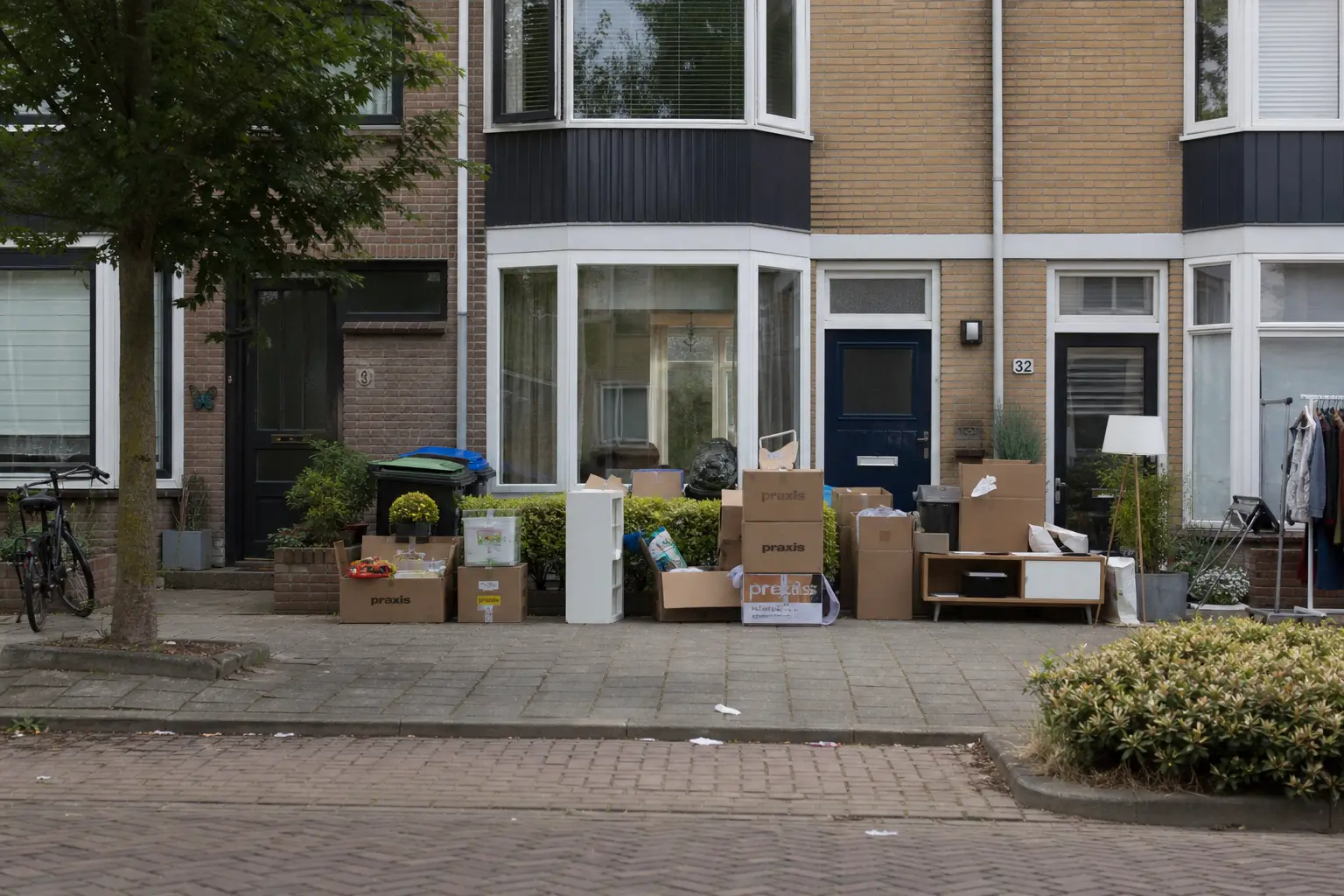 Situatie voor de werkzaamheden