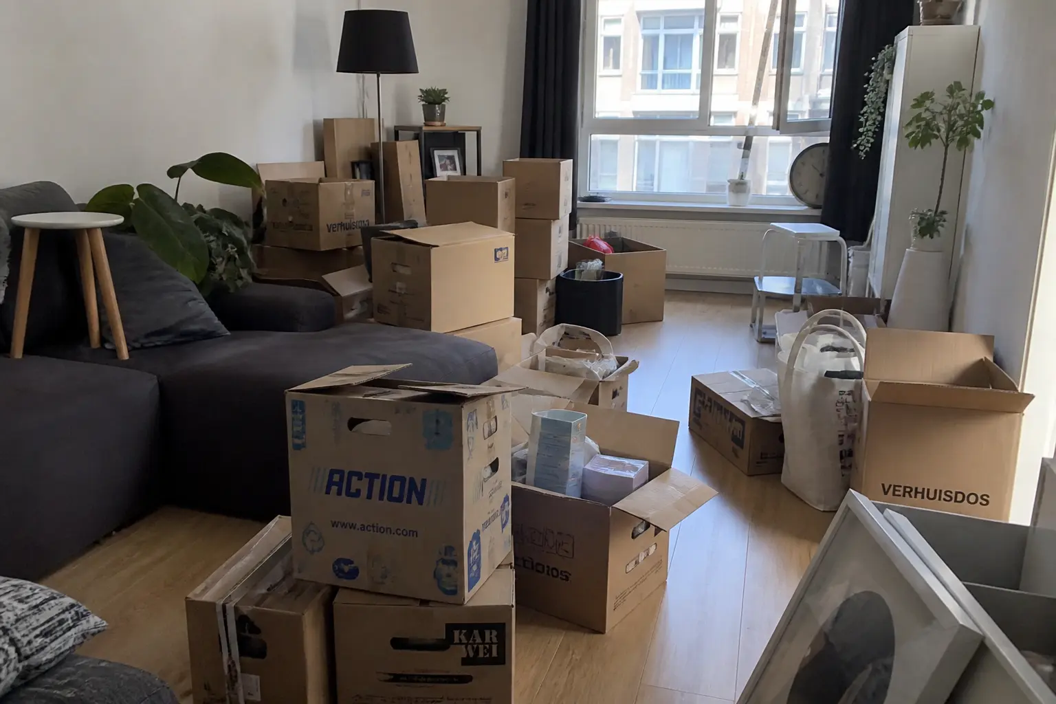 Situatie voor de werkzaamheden