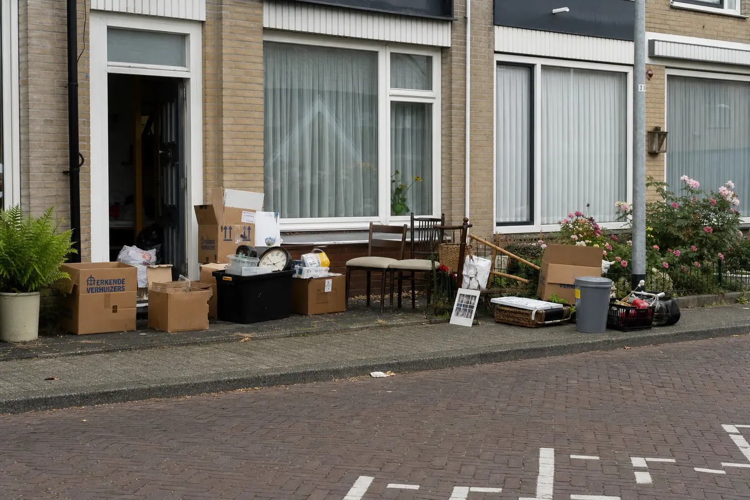 Situatie voor de werkzaamheden