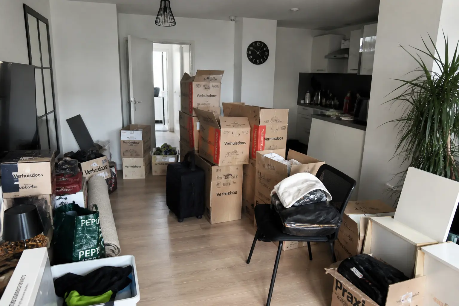 Situatie voor de werkzaamheden