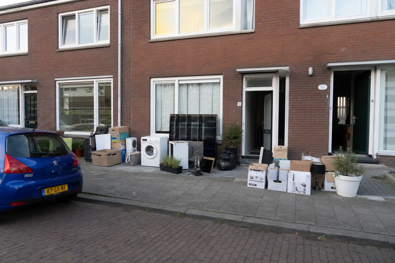 Situatie voor de werkzaamheden