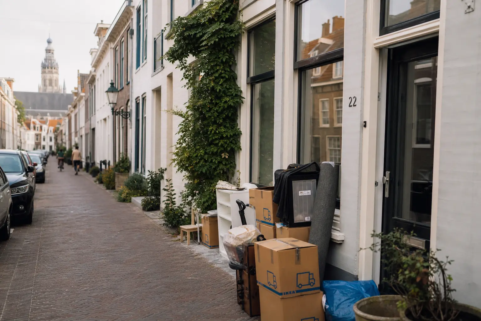 Situatie voor de werkzaamheden