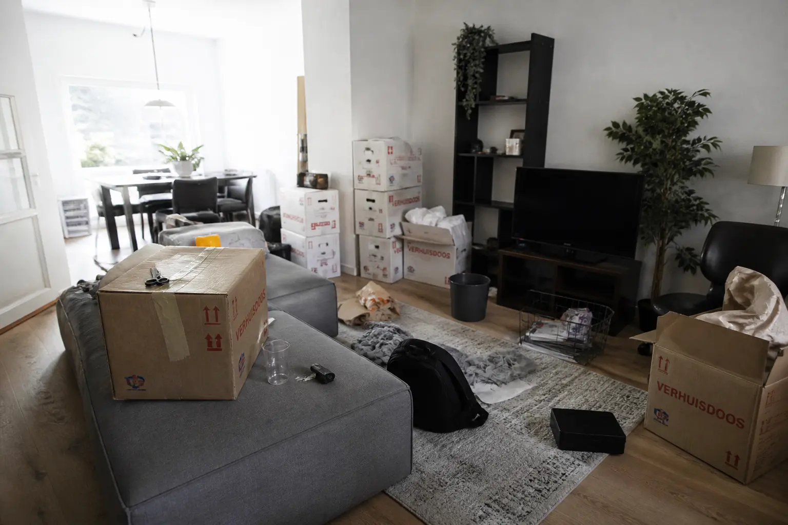 Situatie voor de werkzaamheden