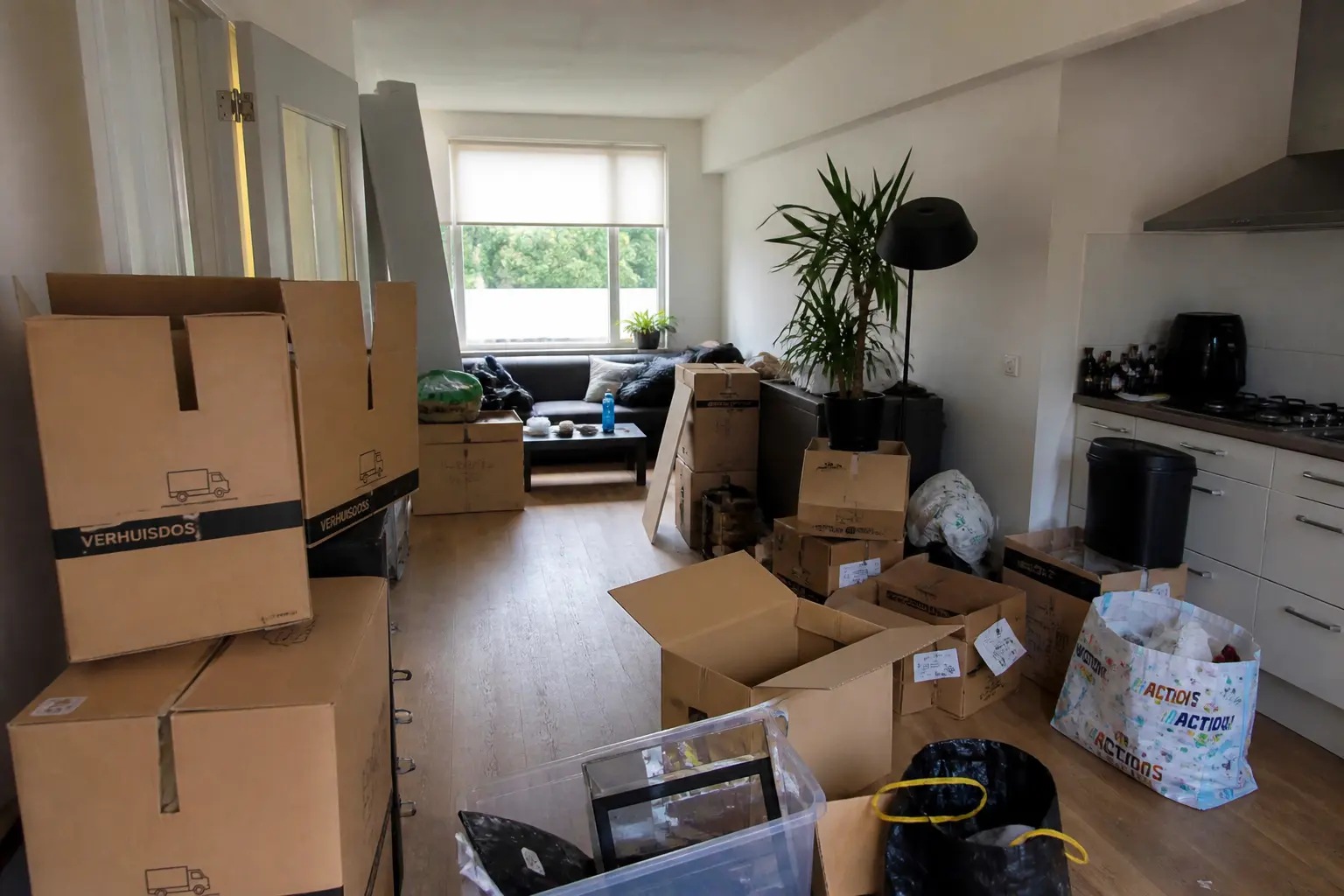 Situatie voor de werkzaamheden
