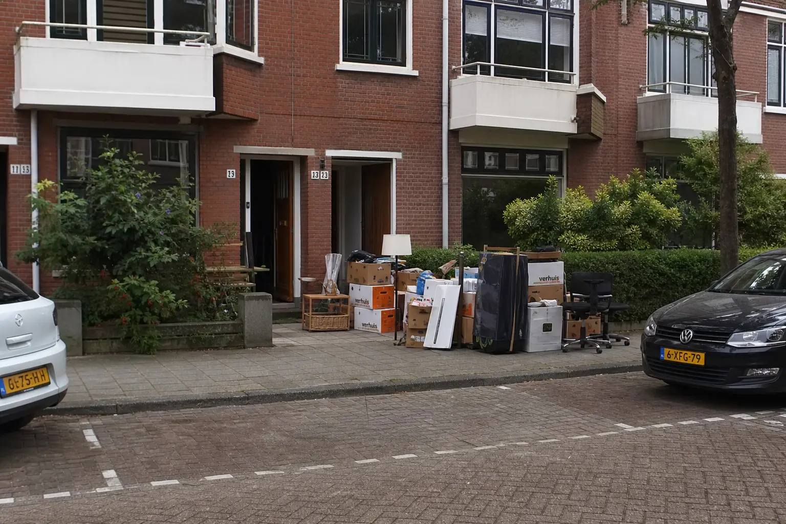Situatie voor de werkzaamheden
