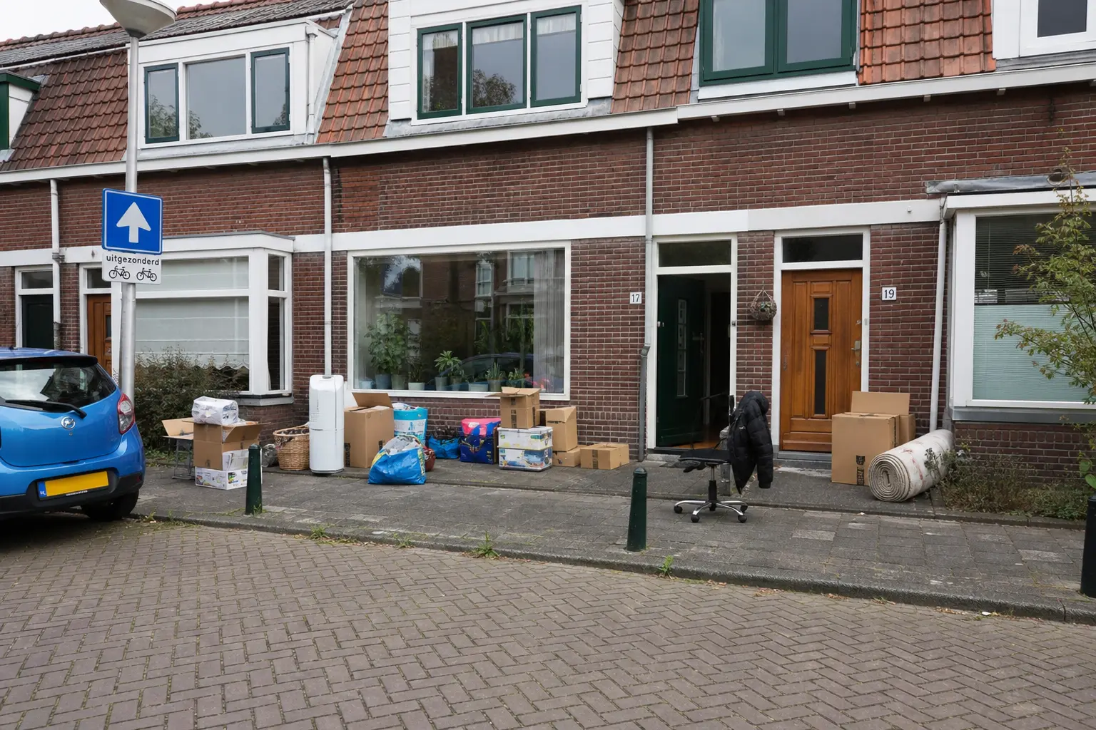 Situatie voor de werkzaamheden