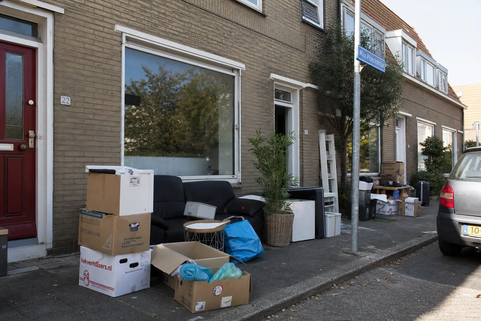 Situatie voor de werkzaamheden