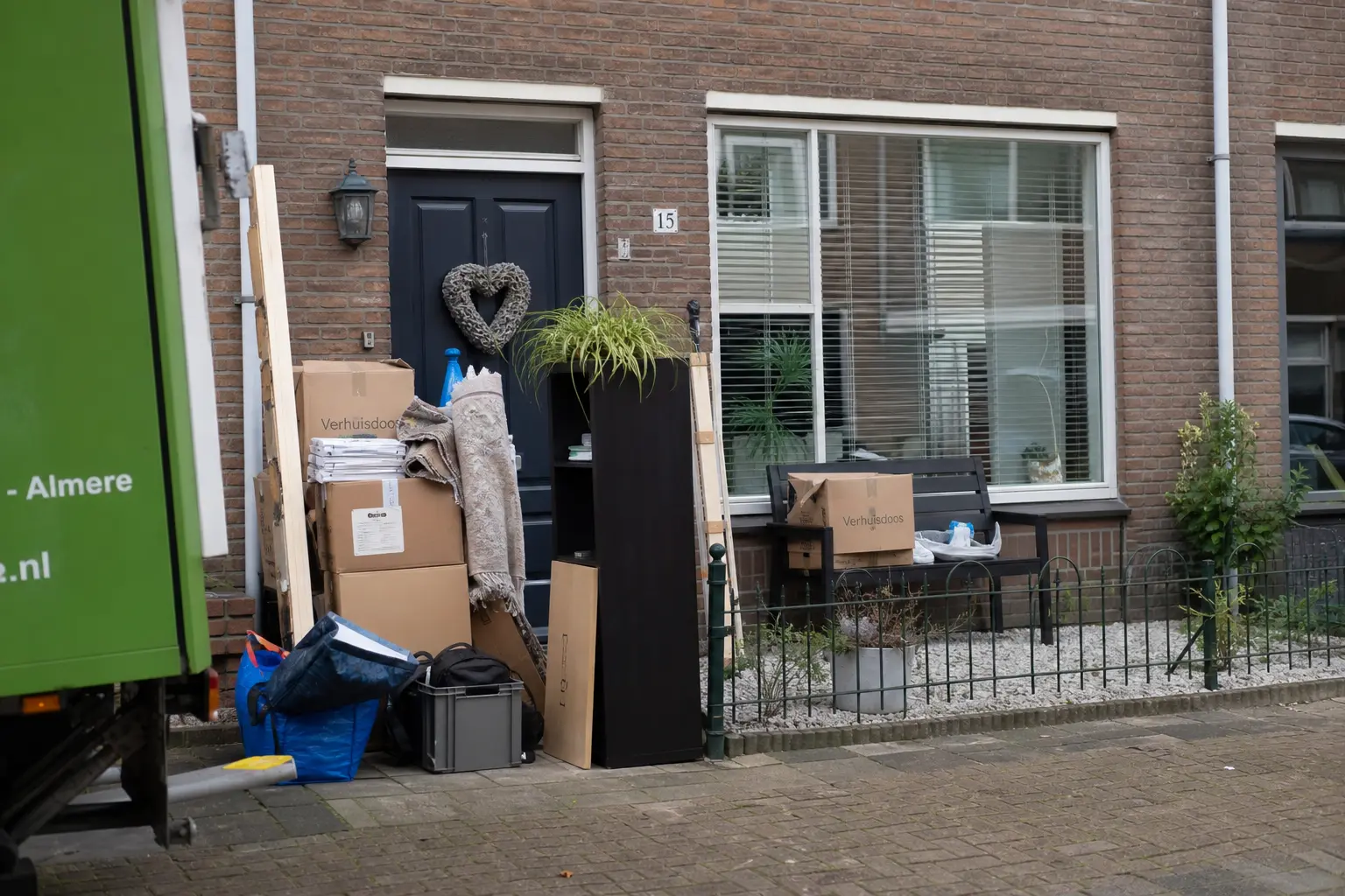 Situatie voor de werkzaamheden