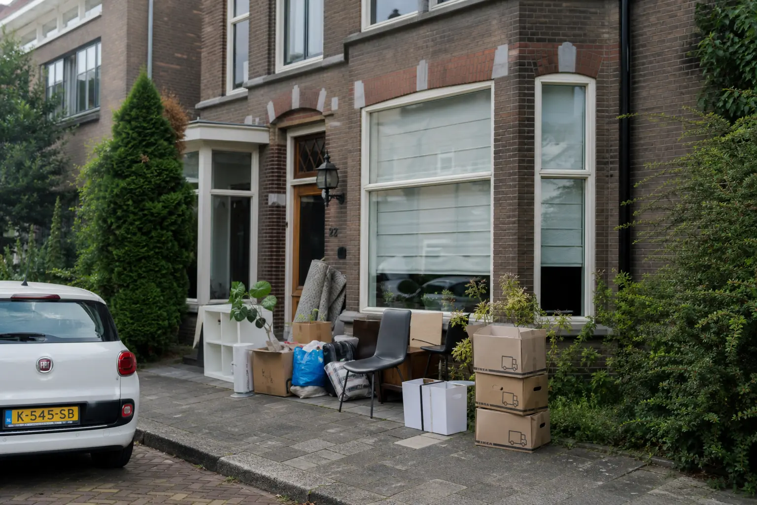 Situatie voor de werkzaamheden