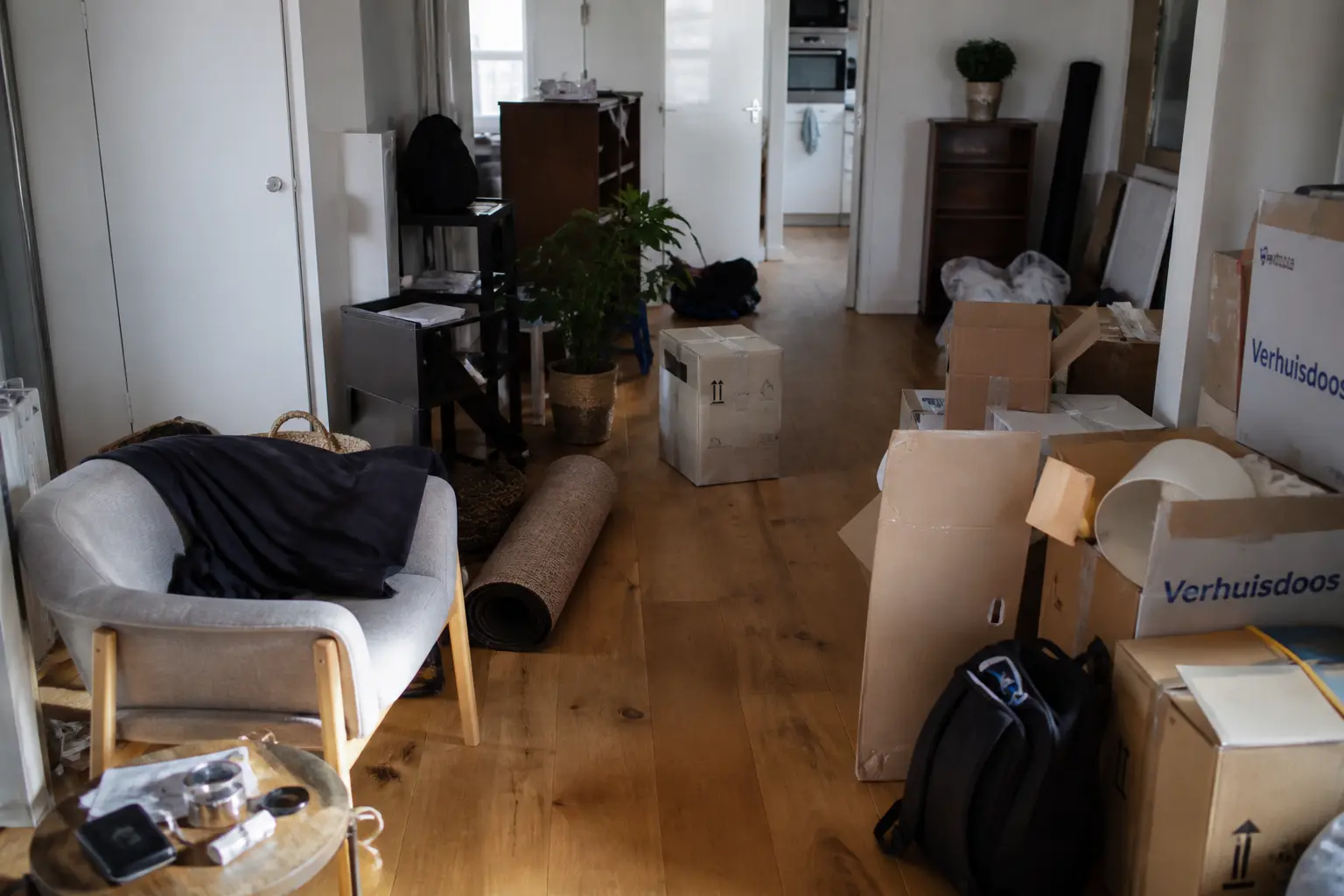 Situatie voor de werkzaamheden