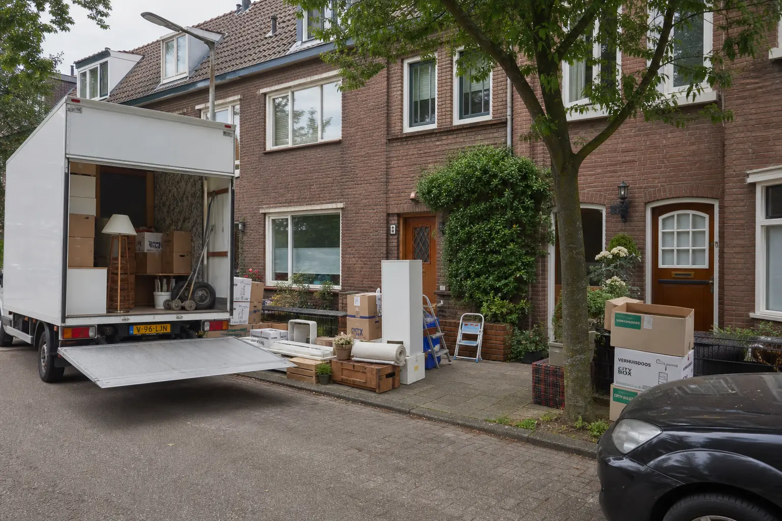 Situatie voor de werkzaamheden