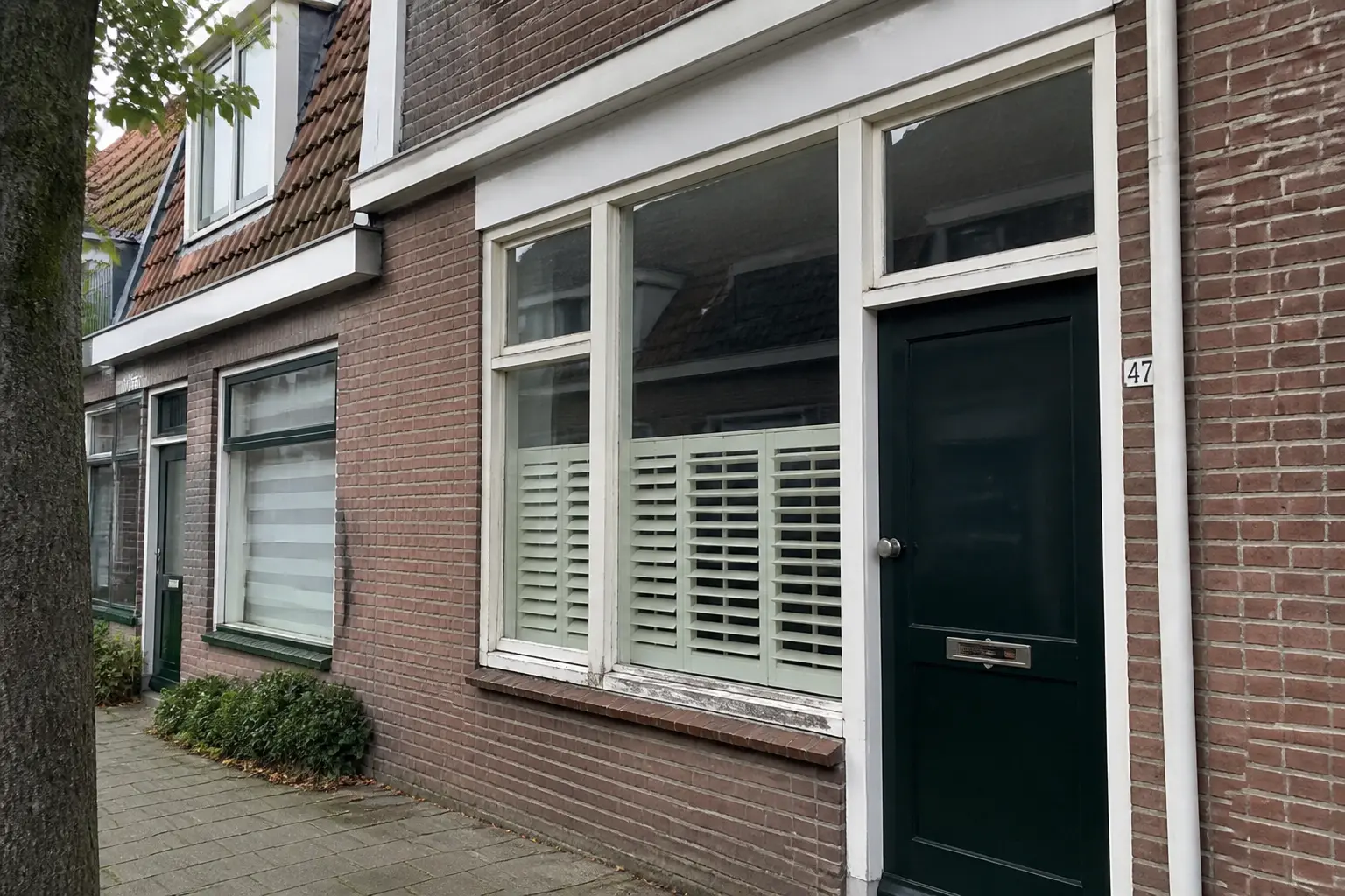 Situatie voor de werkzaamheden