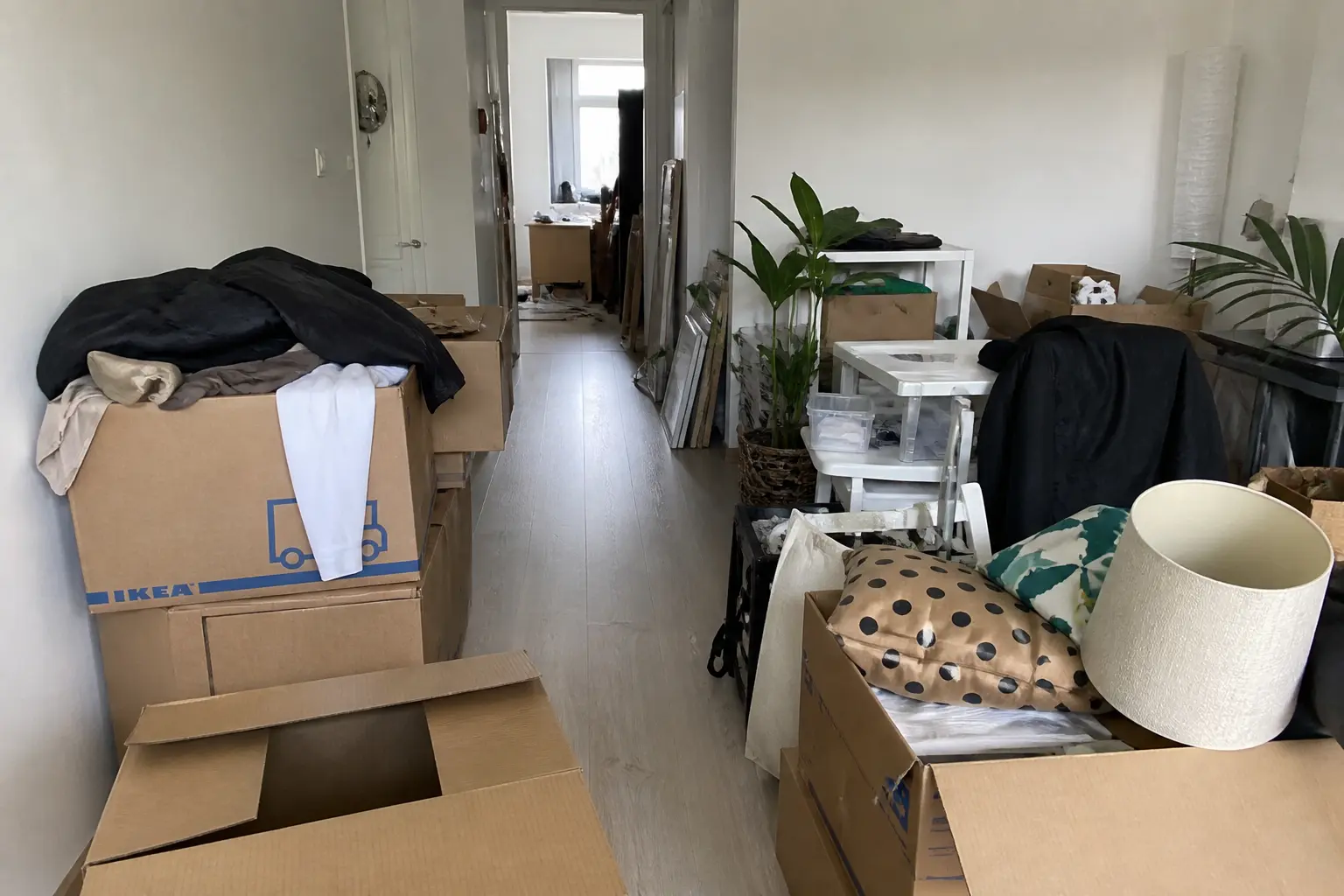 Situatie voor de werkzaamheden