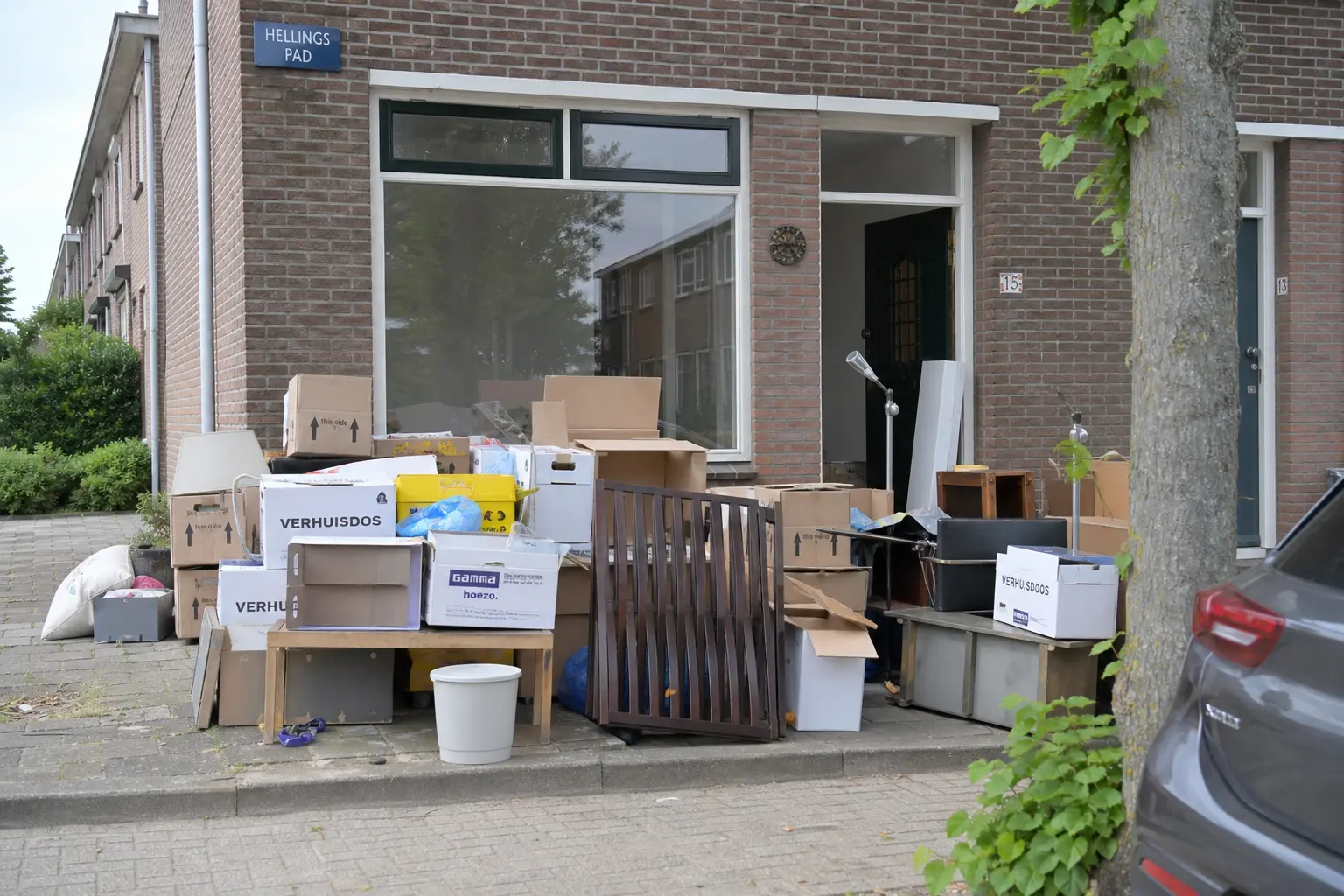 Situatie voor de werkzaamheden