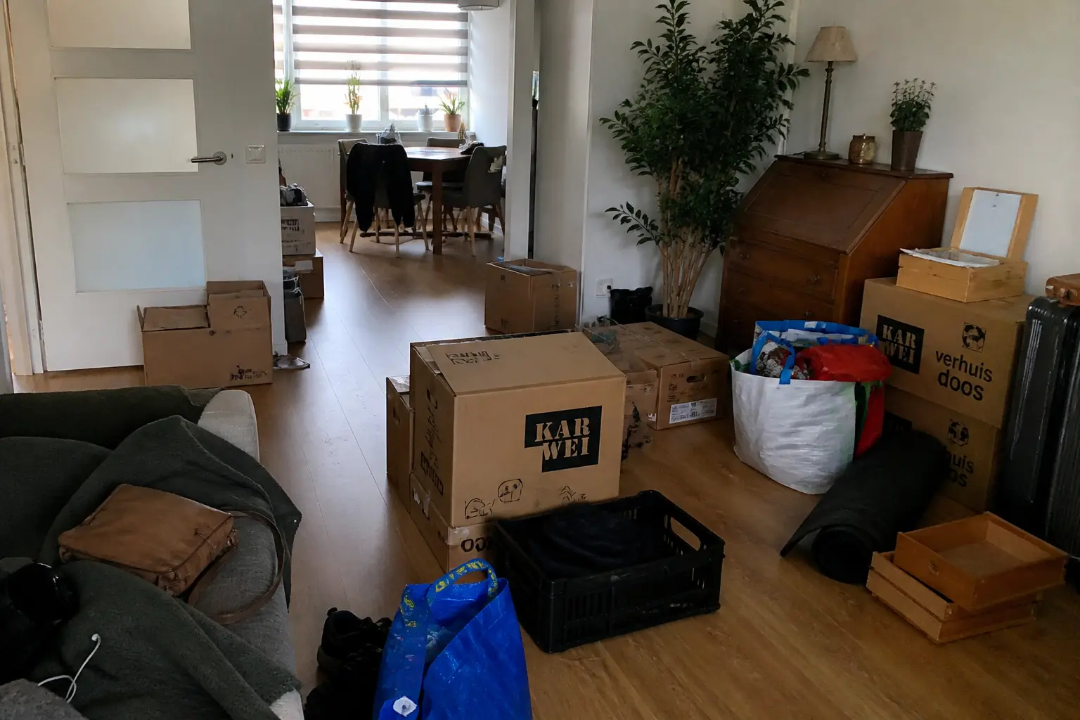 Situatie voor de werkzaamheden